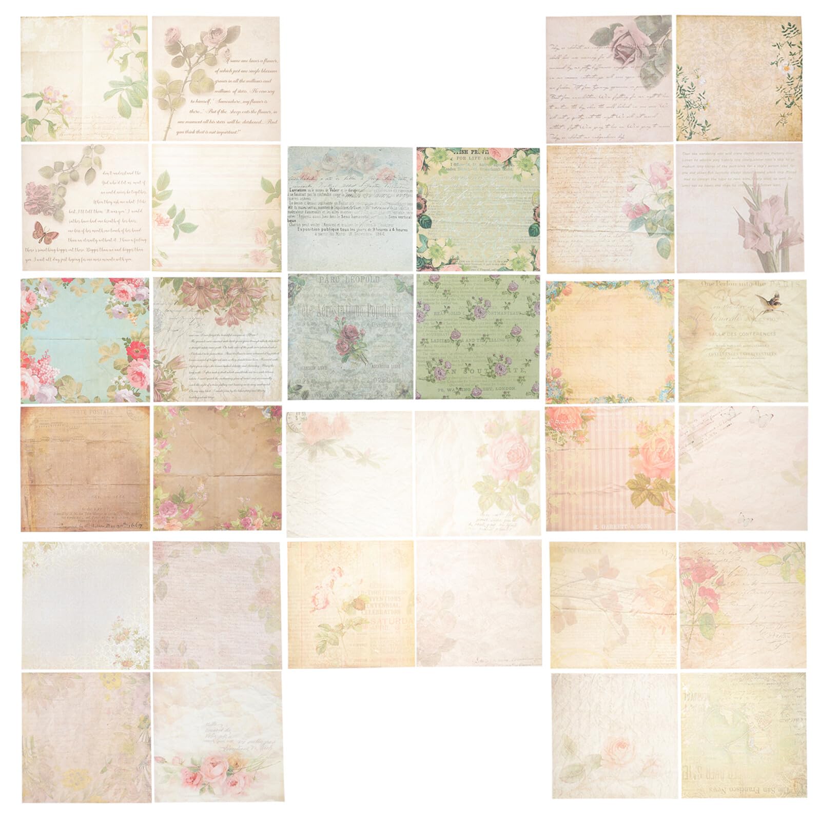 Álbumes de recortes con papel vintage decorativo 8