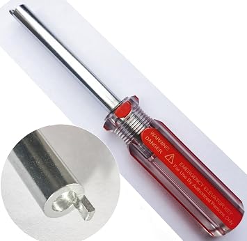 Swing Door Man Lift Elevator Door Key for G.A.L. M-Lock with Handle 2, Red