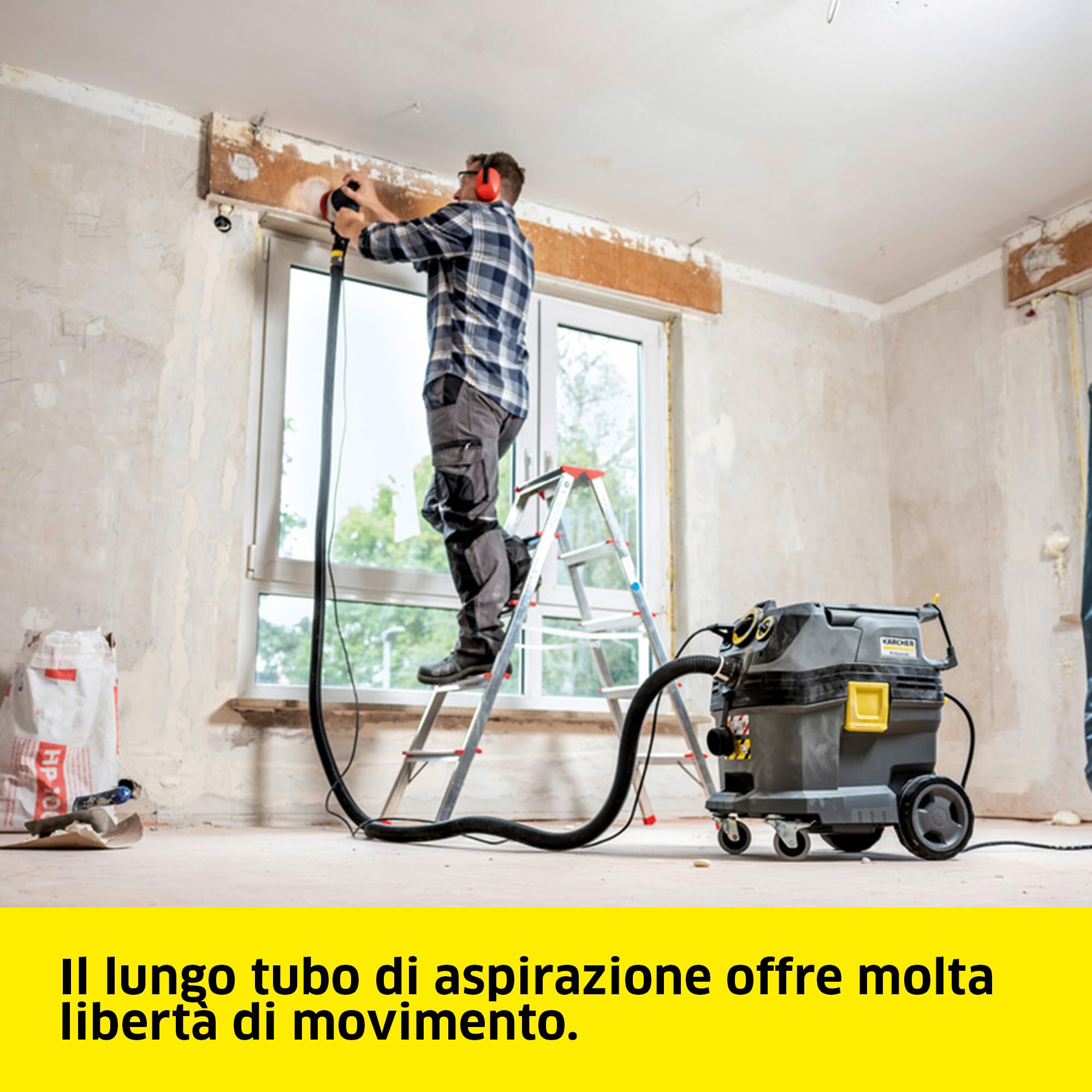 KÄRCHER aspiratore solidi-liquidi NT 30/1 Tact Te M, 1380 W, contenitore: 30 l, tubo di aspirazione da 4 m, ugello pavimento bagnato/asciutto (360 mm), bocchetta fessure, presa elettroutensile