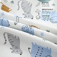 Vista 6 de Mosebears Saco de dormir para bebé con cremallera de 2 vías, saco de dormir de algodón 0.5 TOG unisex (paquete de 2, XL (18-24 meses))