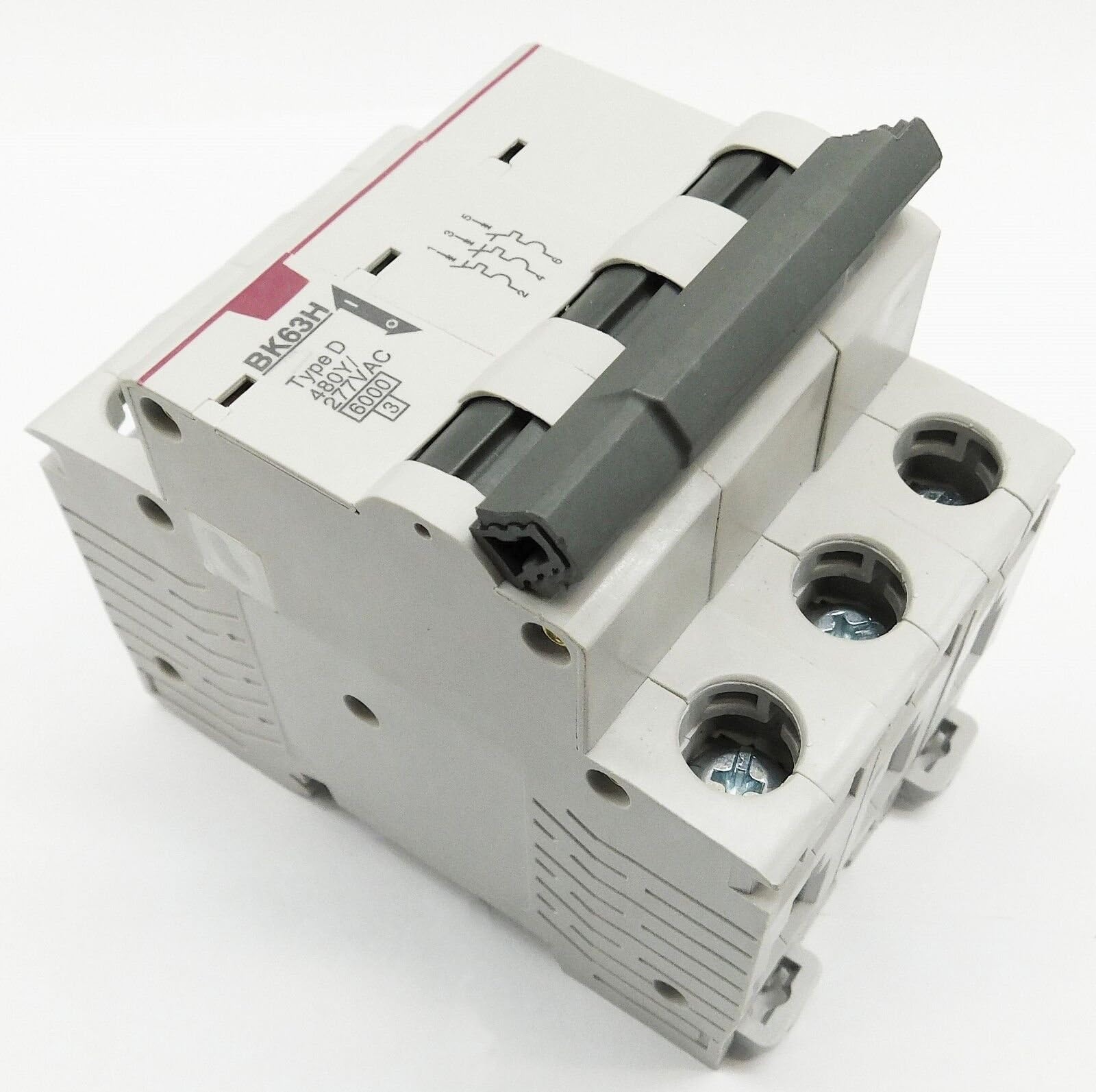 20 Amp 3 Pole Din Rail MCB Circuit Breaker UL1077 10kA @ 480V; 6kA @ 240V