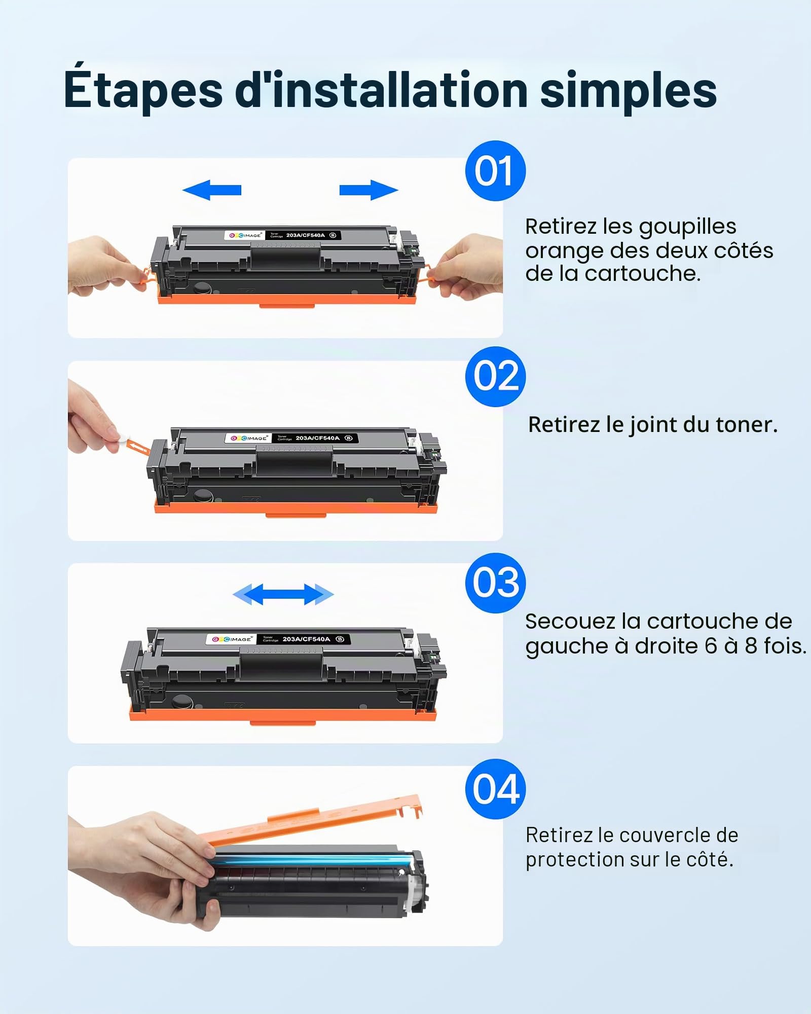 GPC Image 203A 203X Toner Compatible pour HP 203A 203X MFP M281fdw