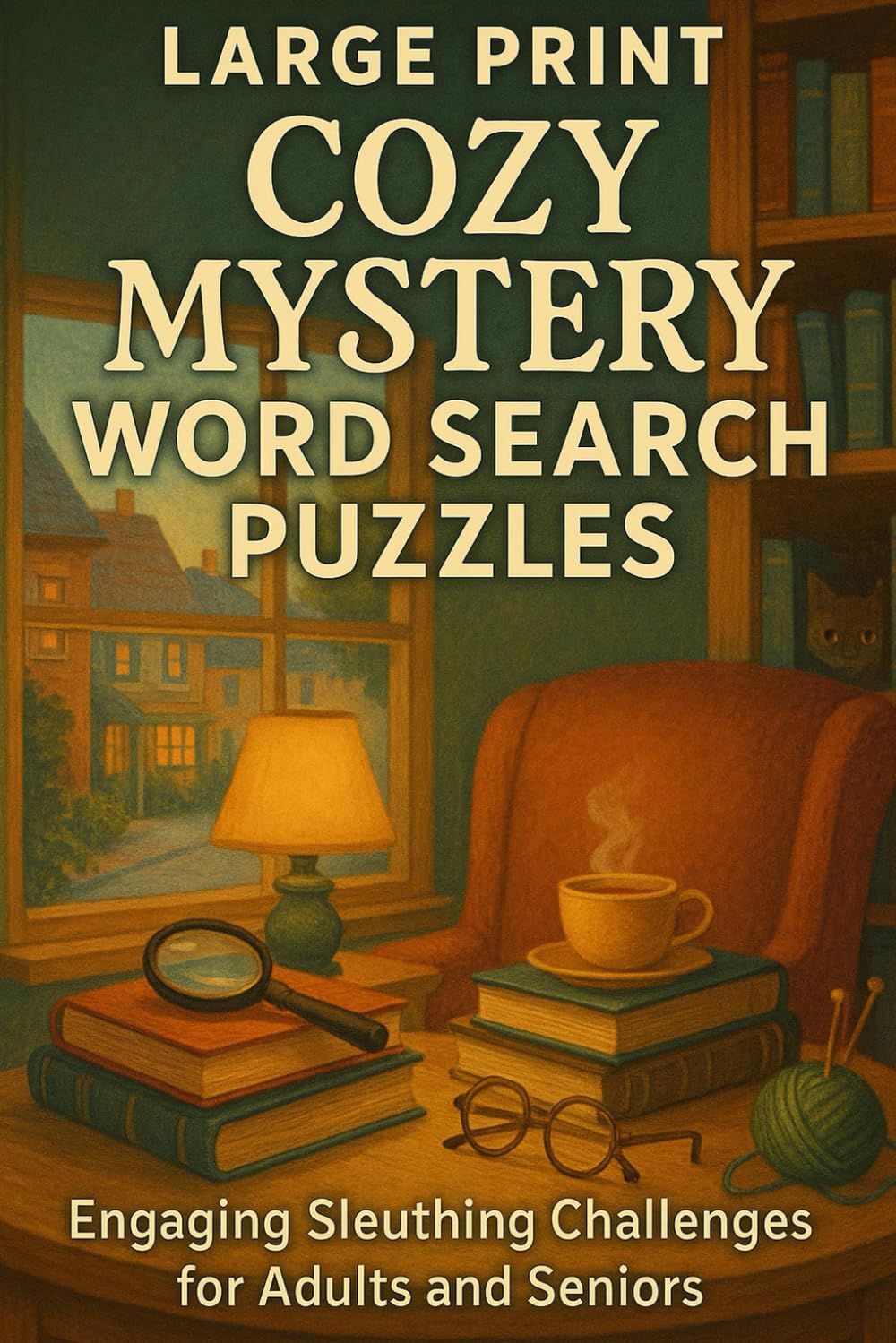 Large Print Cozy Mystery Word Search Puzzles: Engaging Sleuthing Challenges for Adults and Seniors