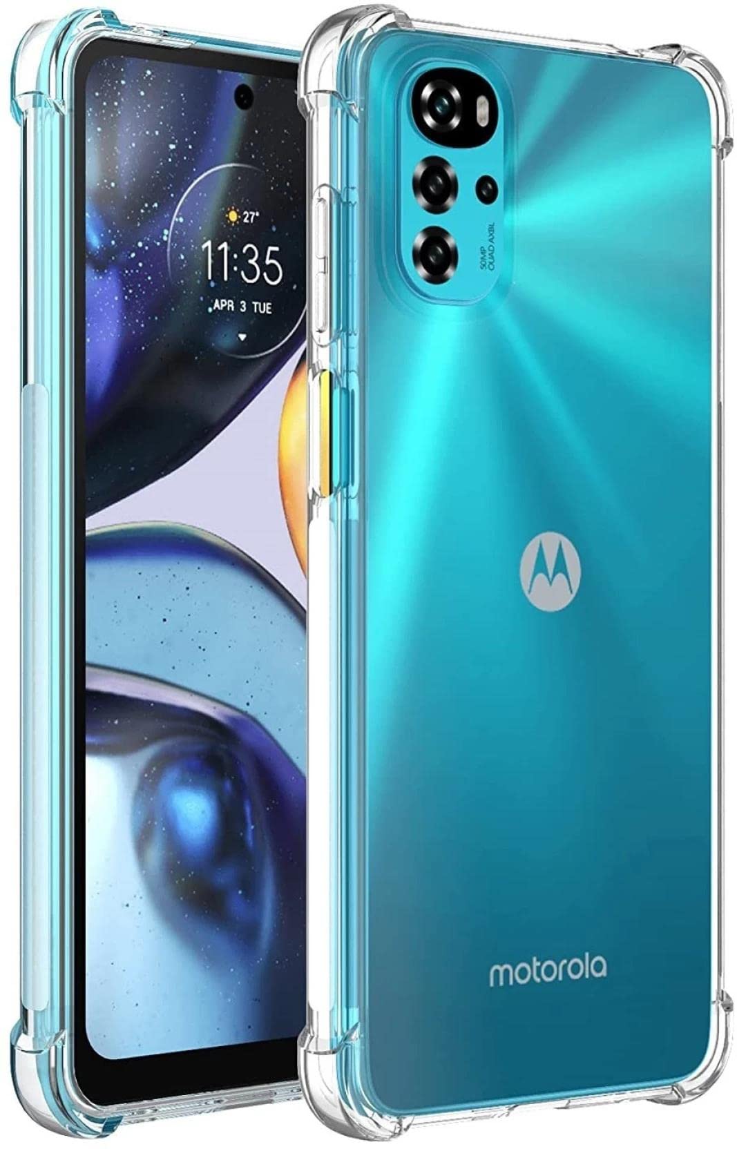 Gorilion Bumper Case Clear Flexible Back Cover for [ Moto G22 ] - Transparent (B0BZMDQKGK) Amazon Price History, Amazon Price Tracker