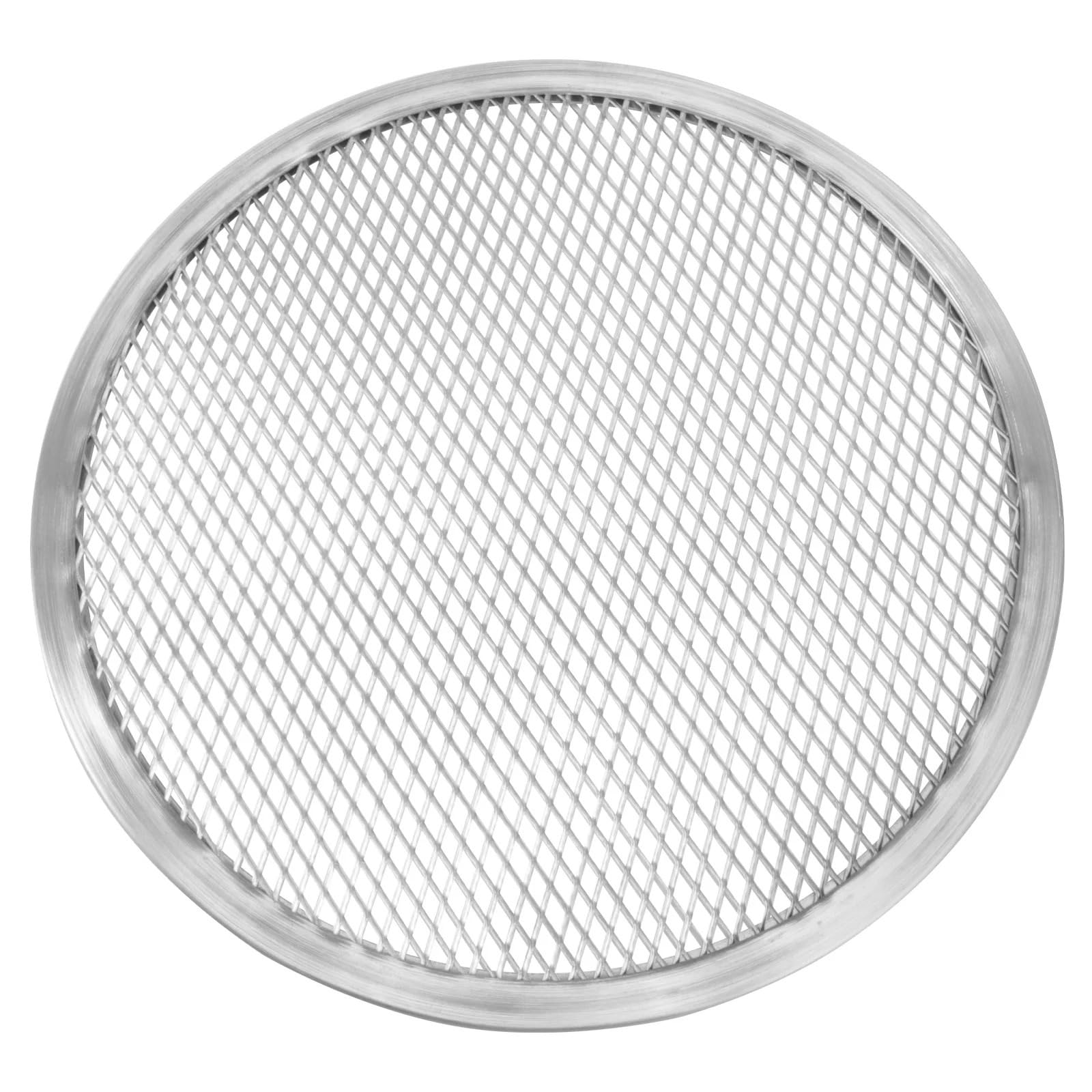 Bandeja de Aluminio para Pizza de 16 Pulgadas, Ideal para Uso doméstico, Cocina, Restaurante, Acero (28 cm) (33 cm)
