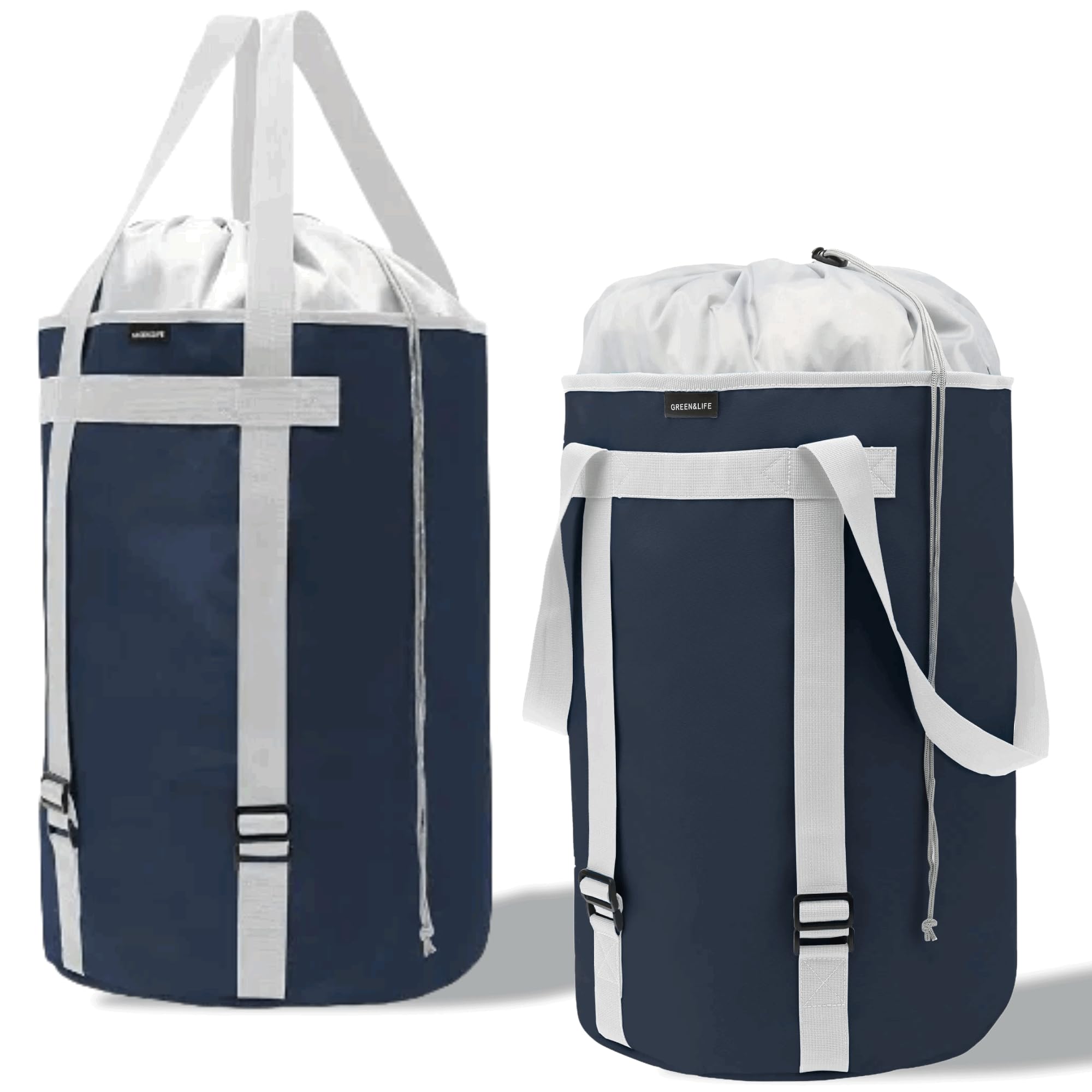 Basicpower ランドリーバスケット 3way ランドリーバッグ ランドリーボックス 大容量 80L 洗濯物入れ 洗濯カゴ 収納バッグ 収納袋 おもちゃ収納 衣類収納 折りたたみ 持ち運び リュックおしゃれ 防水 厚手生地