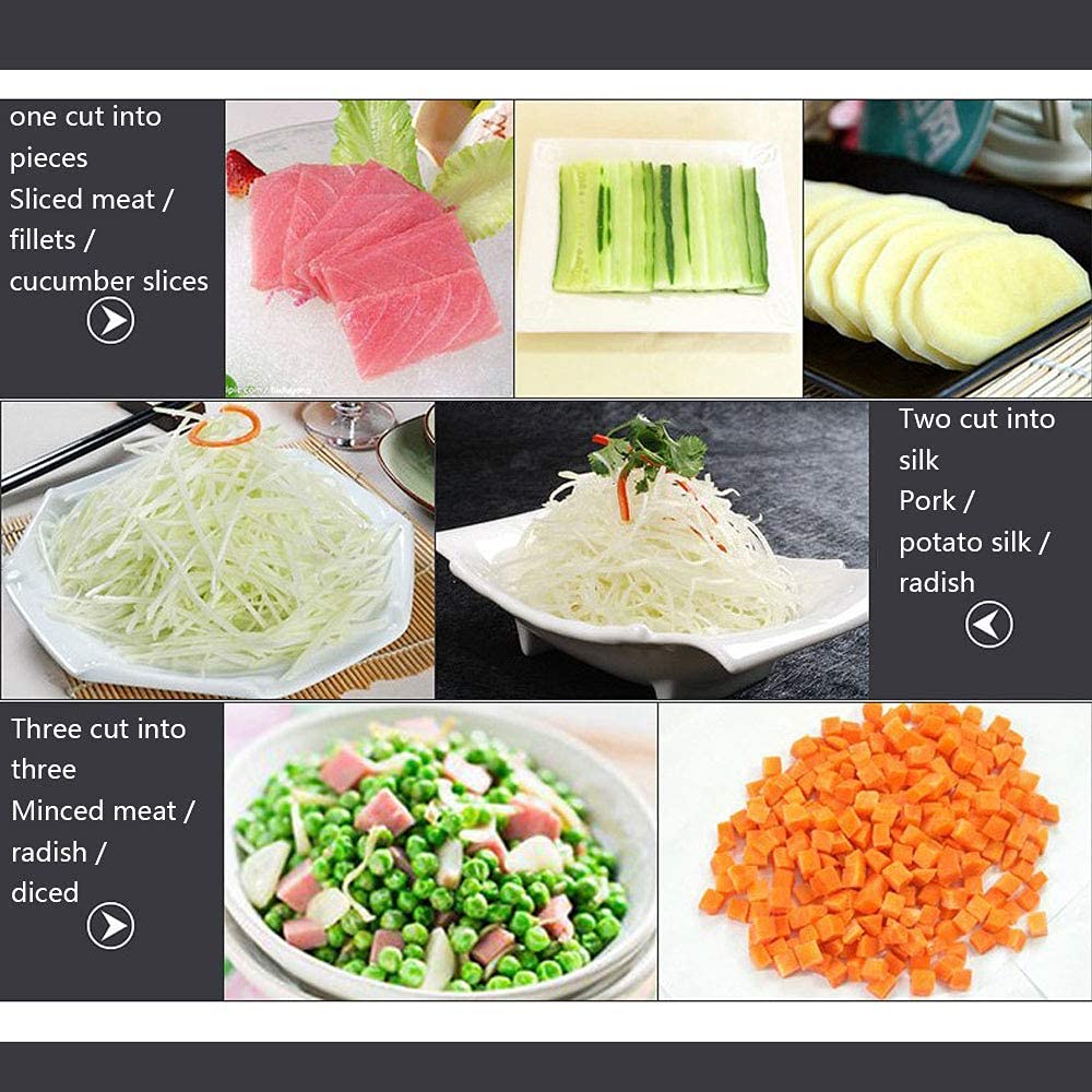 Affettatrice per carne, Affettatrice per carne per uso domestico Affettatrice elettrica per alimenti professionale da cucina con trasmissione ad ingranaggi Motore ad alta coppia e raffreddamento ad