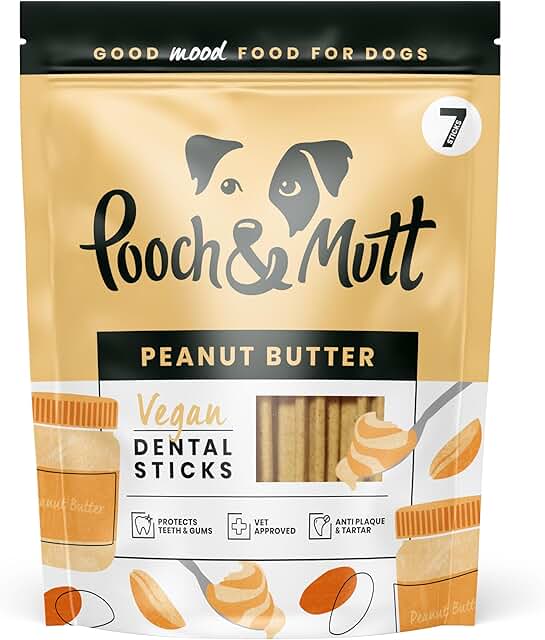 Pooch & Mutt - Training Dental Sticks for Dogs Peanut Butter Flavoured 1 Pack of 7 Sticks product image