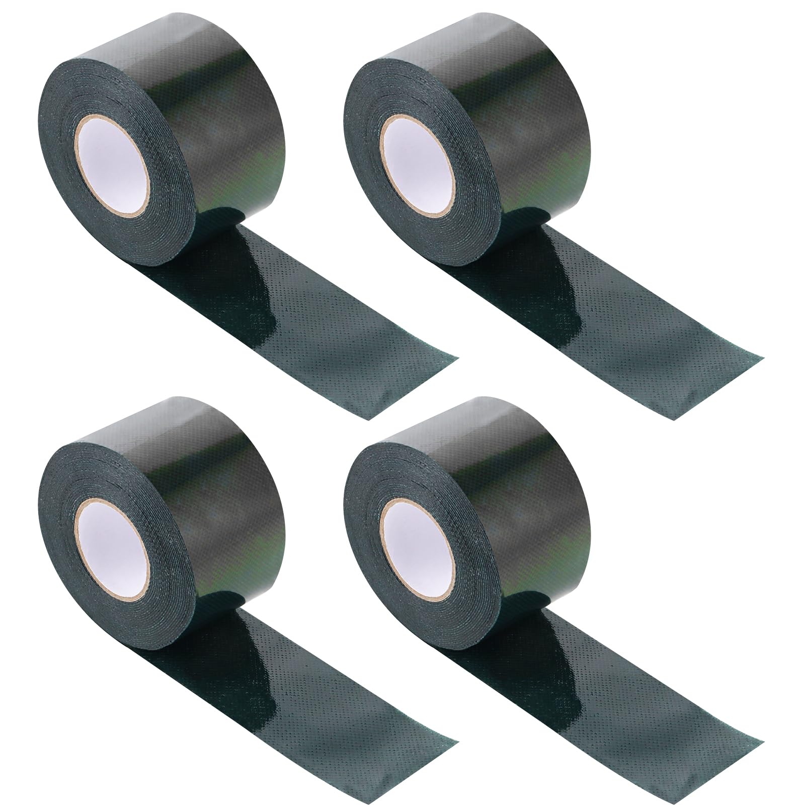 Lot de 4 rouleaux de ruban adhésif double face pour gazon artificiel - 5 cm x 5 m - Pour pelouse, prairie verte, extérieur, jardin, pelouse