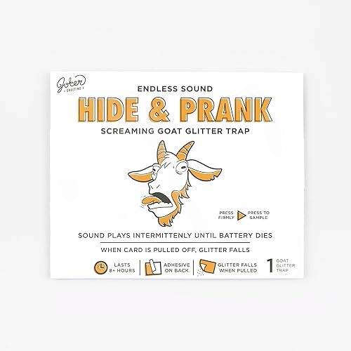 Ocultar y bromear cabra Trampa de purpurina