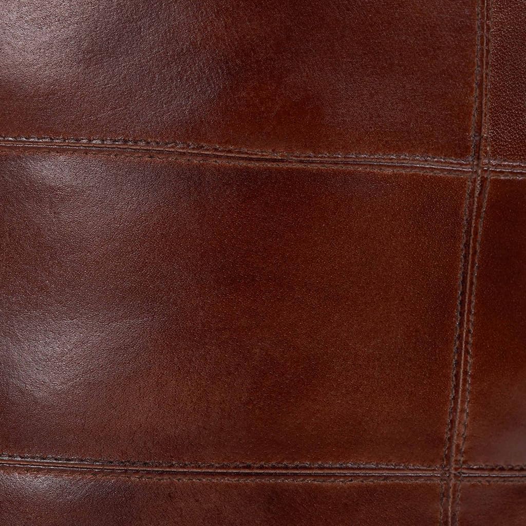 Round Shaped Buffalo Leather Handmade Eco-Friendly Brown Pouf -Round Pouf, 21"x 21"x12", Plain Solid Pouf, Buffalo Leather Pouf, Recycled Foam with Fibre Fill Stuffed Pouf, Seating Pouf PF43