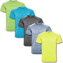 ROLY Austin 6654 Men's Sports Technical T-Shirt Pack of 5 – Breathable and Quick-Drying Fabric | Ideal for Gym, Running, Crossfit, Padel or Daily Use