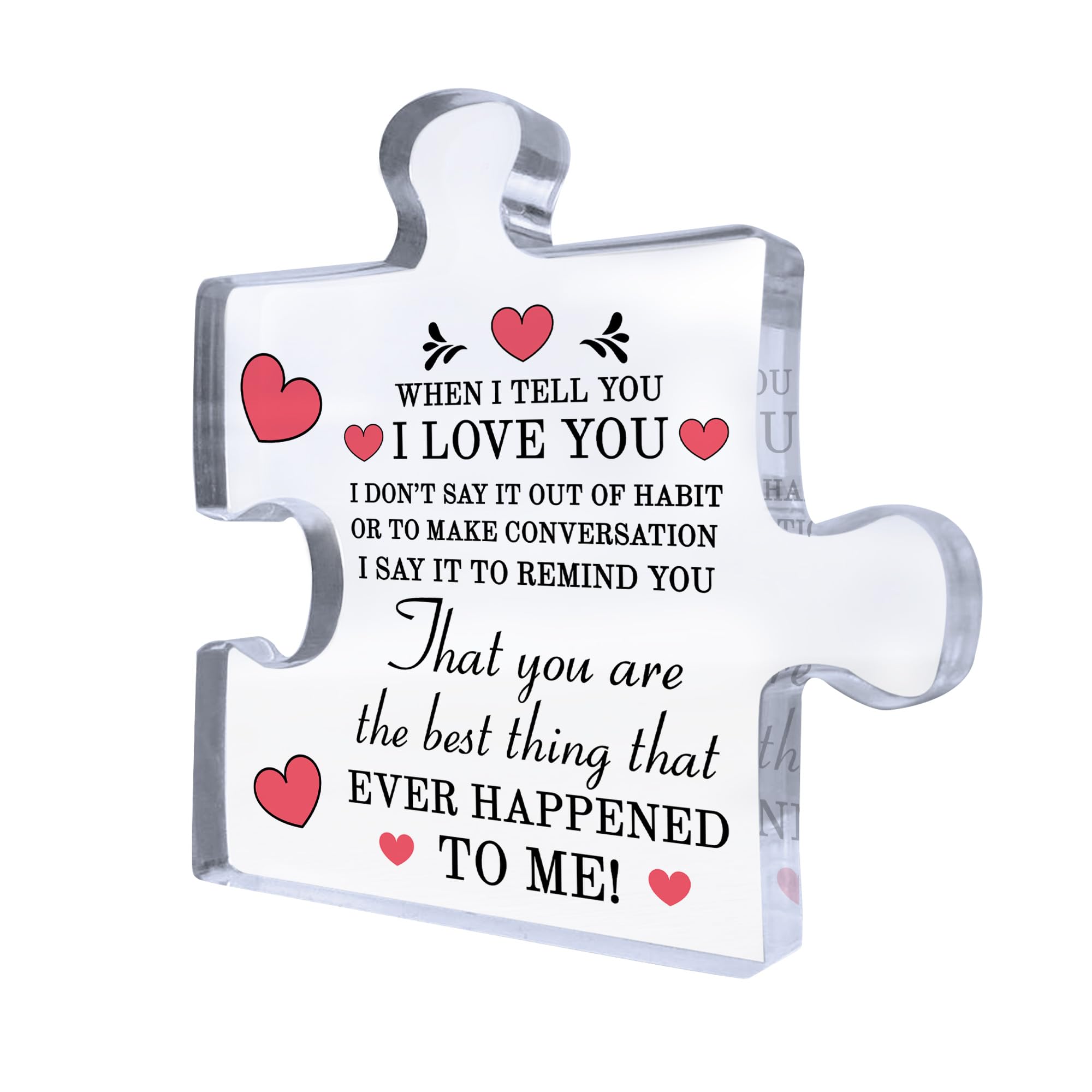 Red Ocean Best Thing That Ever Happened To Me Gift For Boyfriend Girlfriend Husband Wife Thank You Gift For Him Her Valentines Gift For Anniversary Couple Gift Love Plaque Keepsake