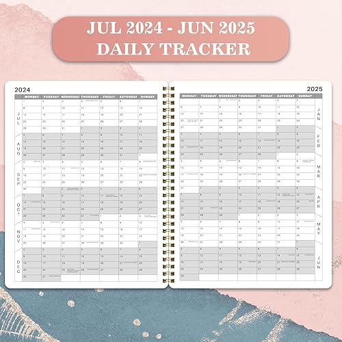 Miniatura 5 de Agenda de citas 2024-2025  Agenda de citas de julio de 2024 a junio de 2025, 2024-2025, agenda diaria semanal y mensual por hora con incrementos de