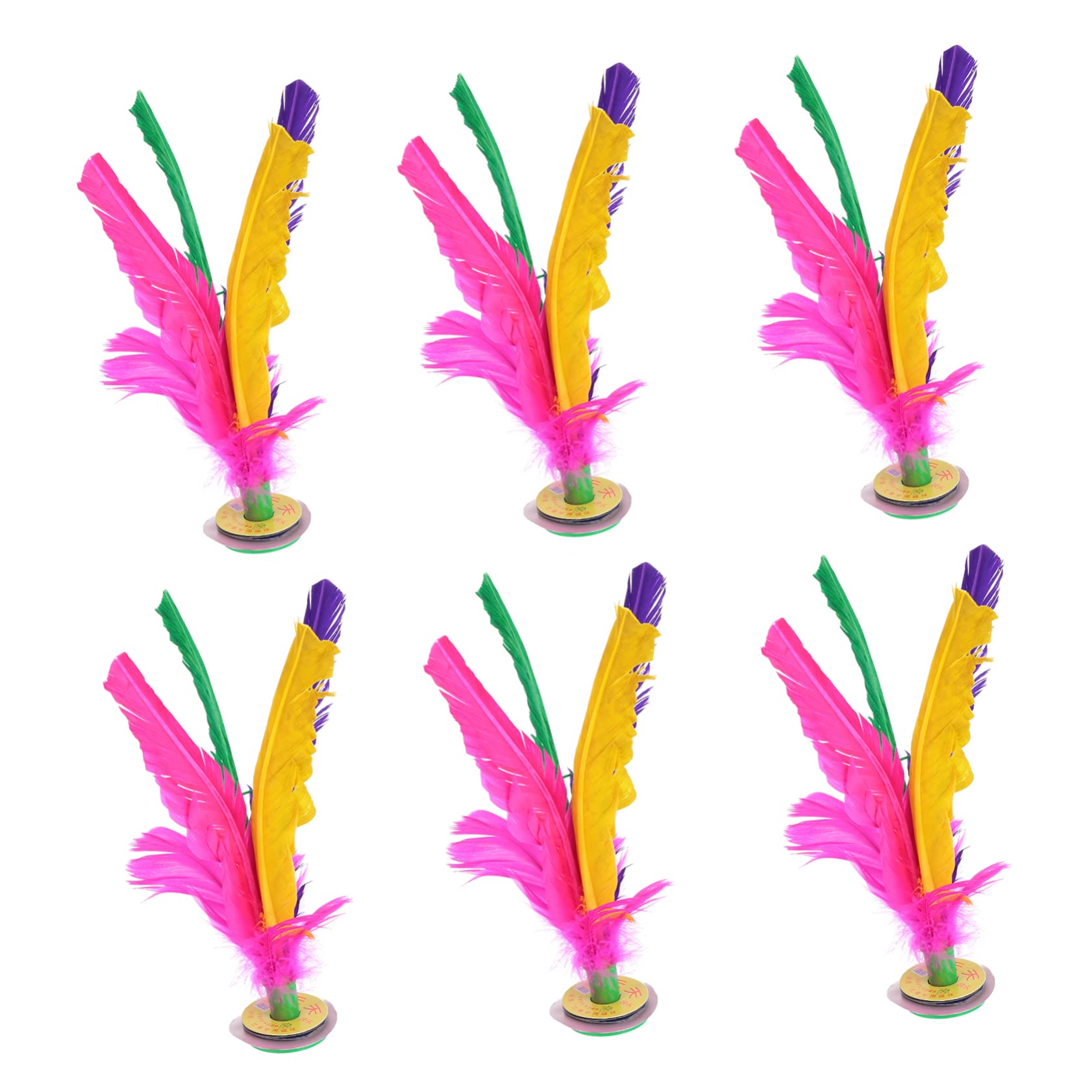 NAMOARLY Foot Kicking Shuttlecock Fitness Toy 10pcs Jianzi Leg Outdoor Sports Toy