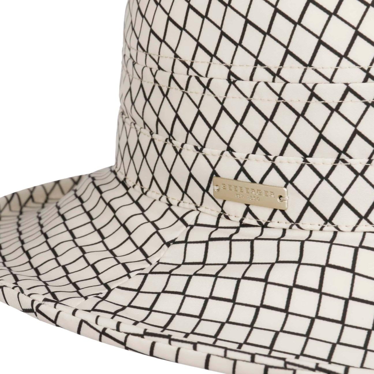 Seeberger Chapeau en Tissu Leacona Anti-Rain Femme - de Pluie Soleil pour avec Doublure Printemps-ete Ete
