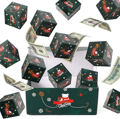 12 cajas de regalo sorpresa, caja de regalo de explosión de Navidad, cajas de regalo emergentes, caja de cumpleaños sorpresa para Navidad y
