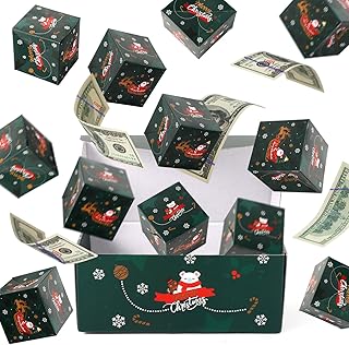 lasuroa 12pcs Surprise Gift Boxes, Christmas Explosion Gift Box Pop Up Gift Boxes Surprise Birthday Box for Christmas Birthday (Green)
