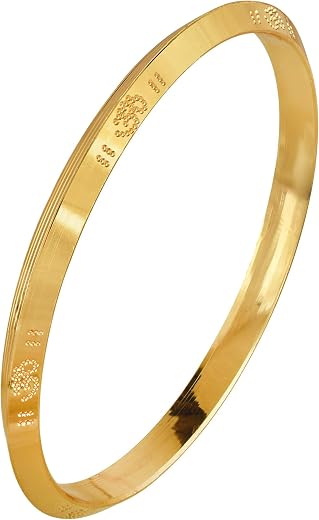 Superstore18 Gold plated Spiritual OM Kada Bangle Men Women (SST8112KDNI)