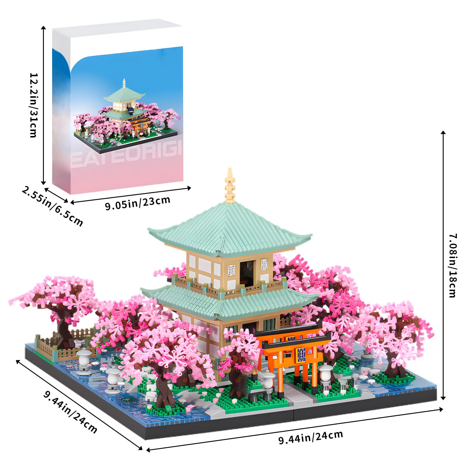 Amazon.com: HJPLPXH Cherry Blossom Micro Mini Building Block Sets