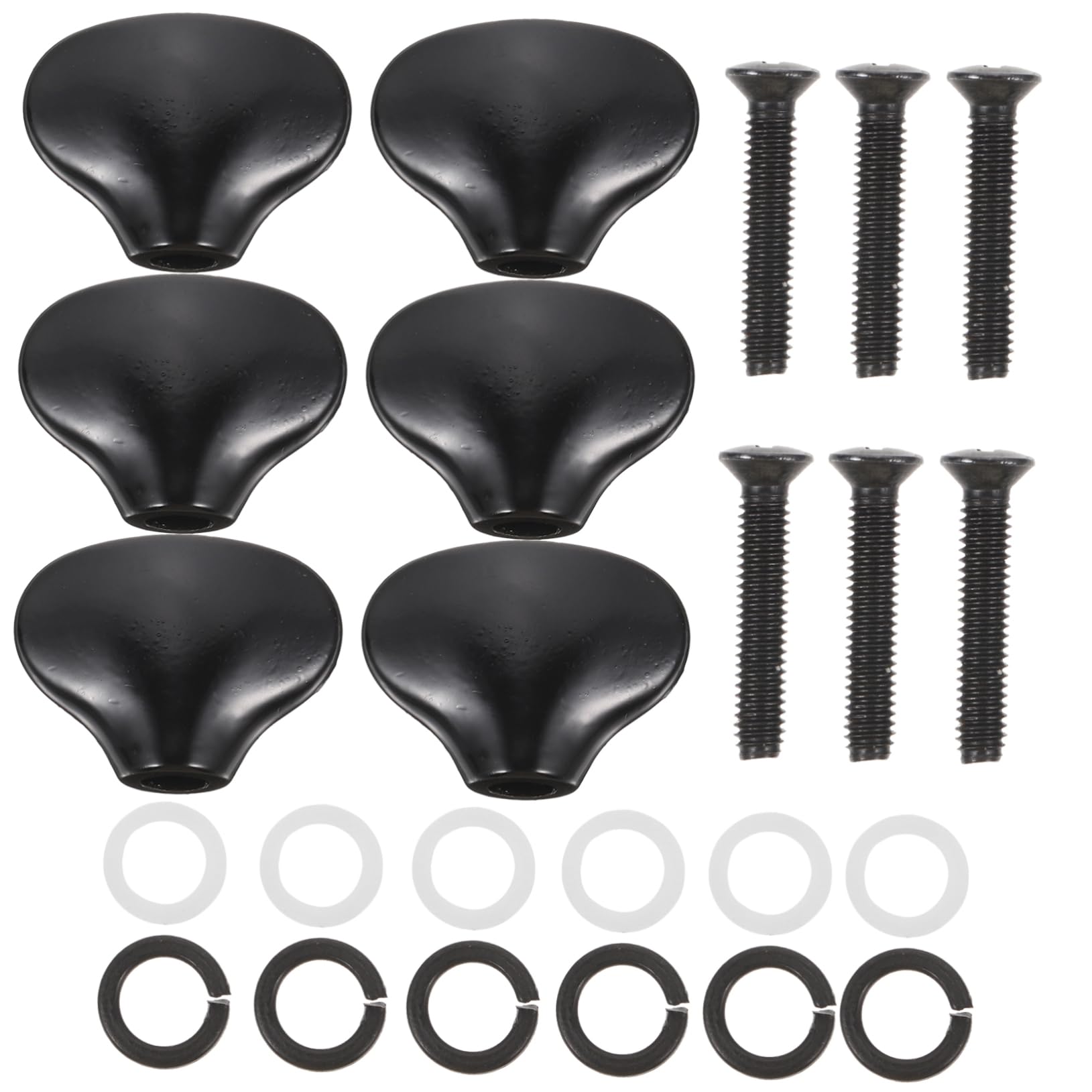 HANABASS 6pcs Guitar Locking Tuners Tuning Peg Buttons Zinc Alloy Tuning Handles for Acoustic Guitars
