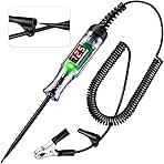 Automotive Test Light with 3-48V LED Digital Voltage Display, Auto Circuit Tester with Voltmeter & Dual Color Polarity Indicate, Electric Test Pen w/Stainless Probe for Car/Truck/SUV Checker