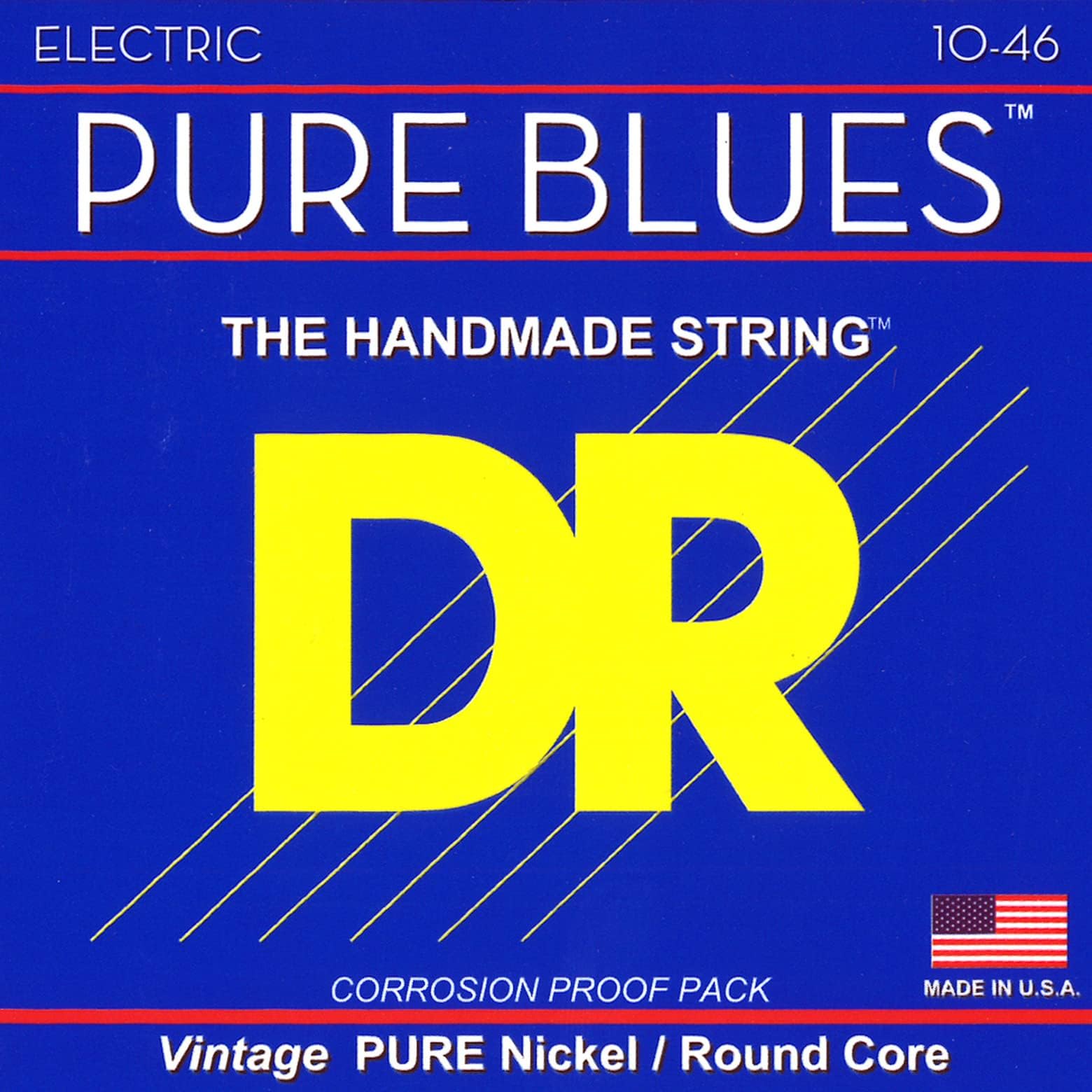 DR StringsPure Blues Pure Nickel Wrap Round Core 10-46