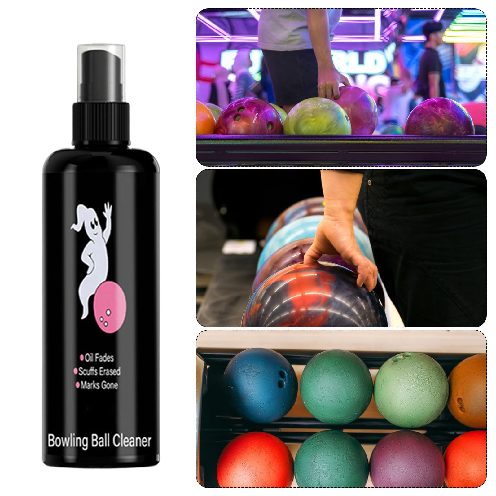 Limpiador de bolos, solución quitamanchas de 100 ml | Accesorios para bolos | Para cuidado y mantenimiento de bolas de bolos en el ámbito deportivo
