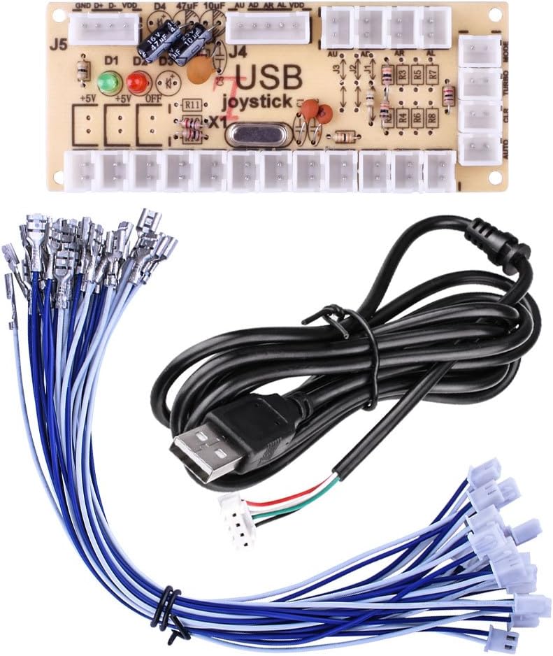 Zero Delay Arcade USB Encoder PC to Joystick for Mame Jamma & Other PC Fighting Games QR05