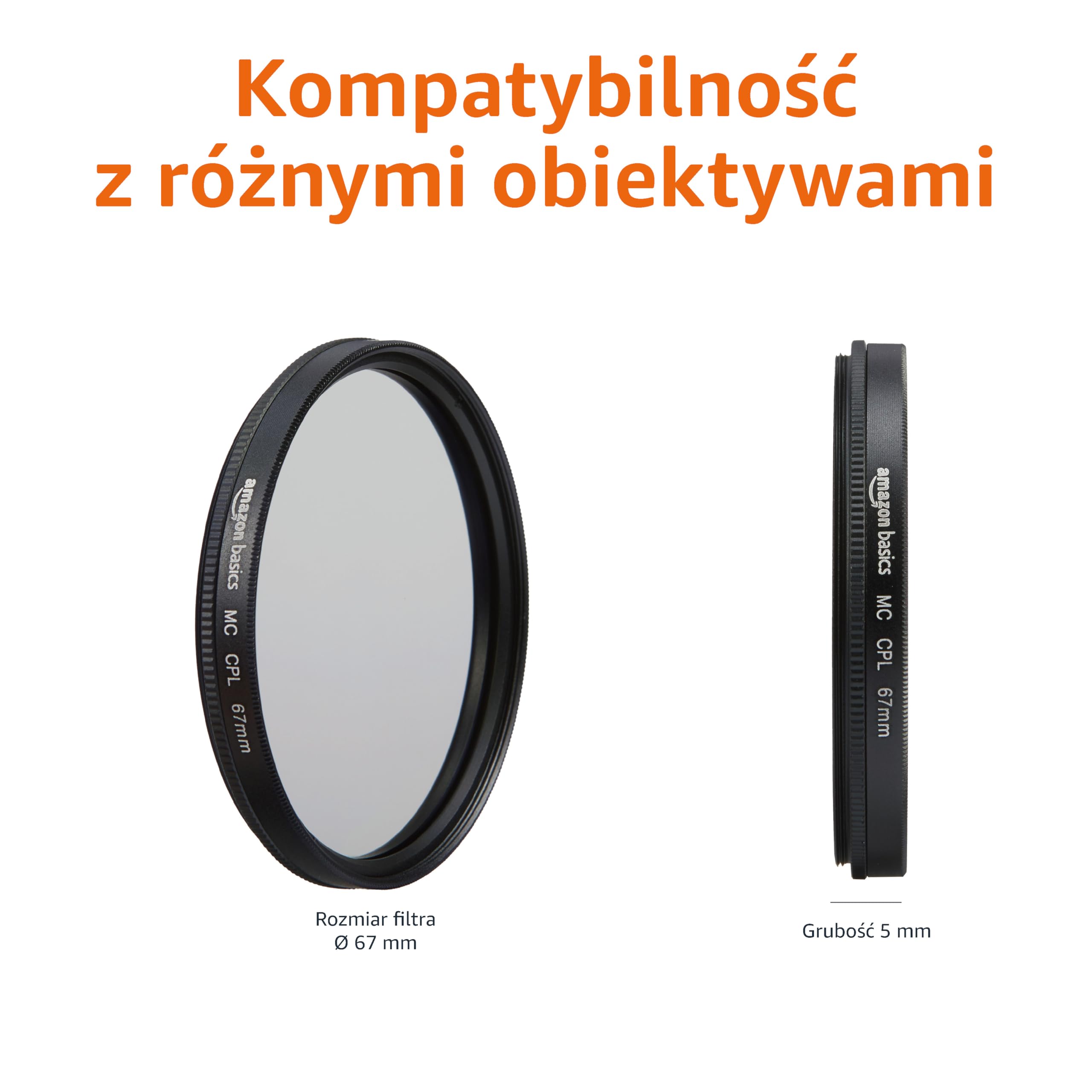 Amazon Basics Polaryzator okrągły, 67 mm