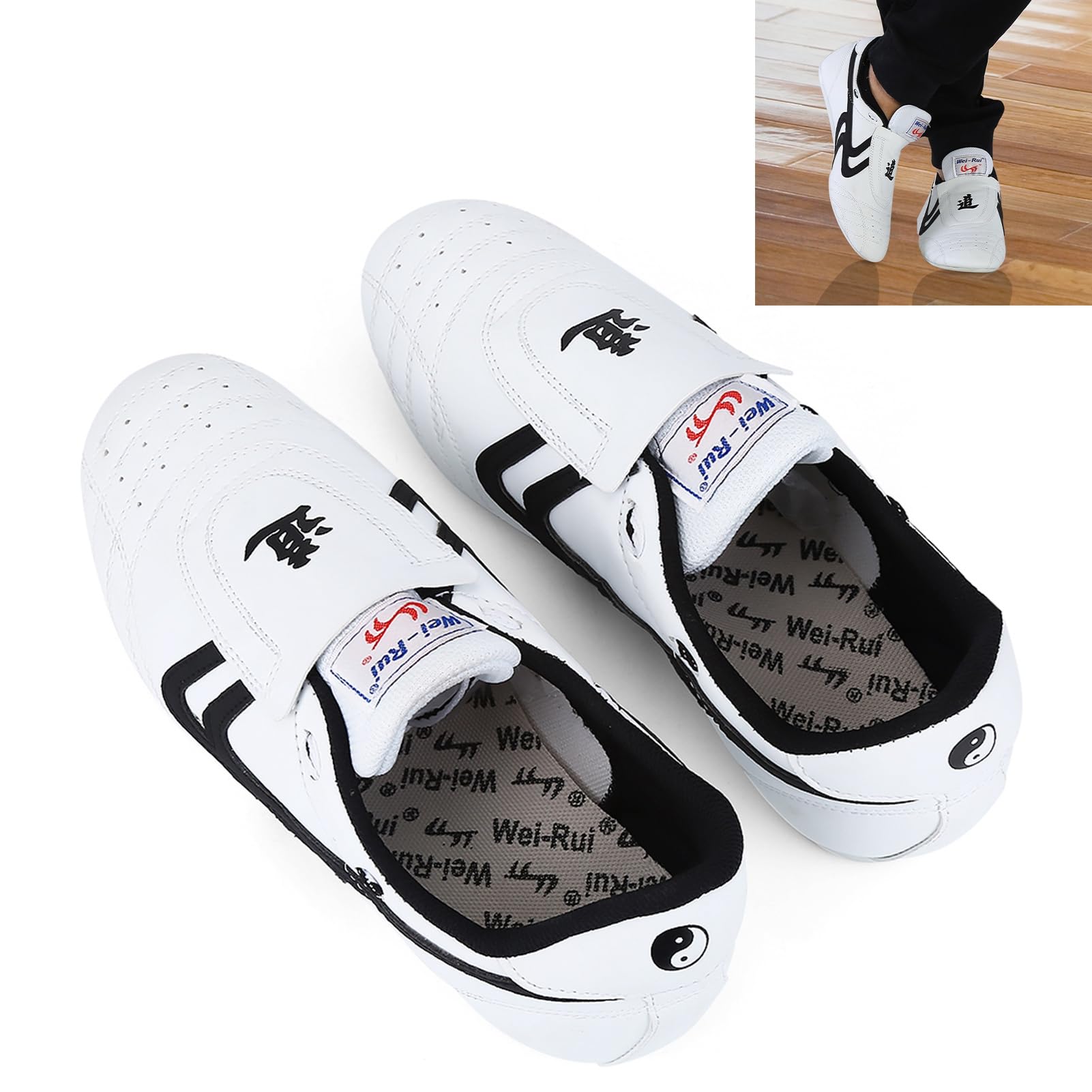Taekwondo Shoes Boxing Kung Fu Zapatos Taichi Zapatos para Hombres Mujeres | Zapatos de Artes Marciales Transpirables Ligeros con Plantas de Goma Que No Son Deslizantes