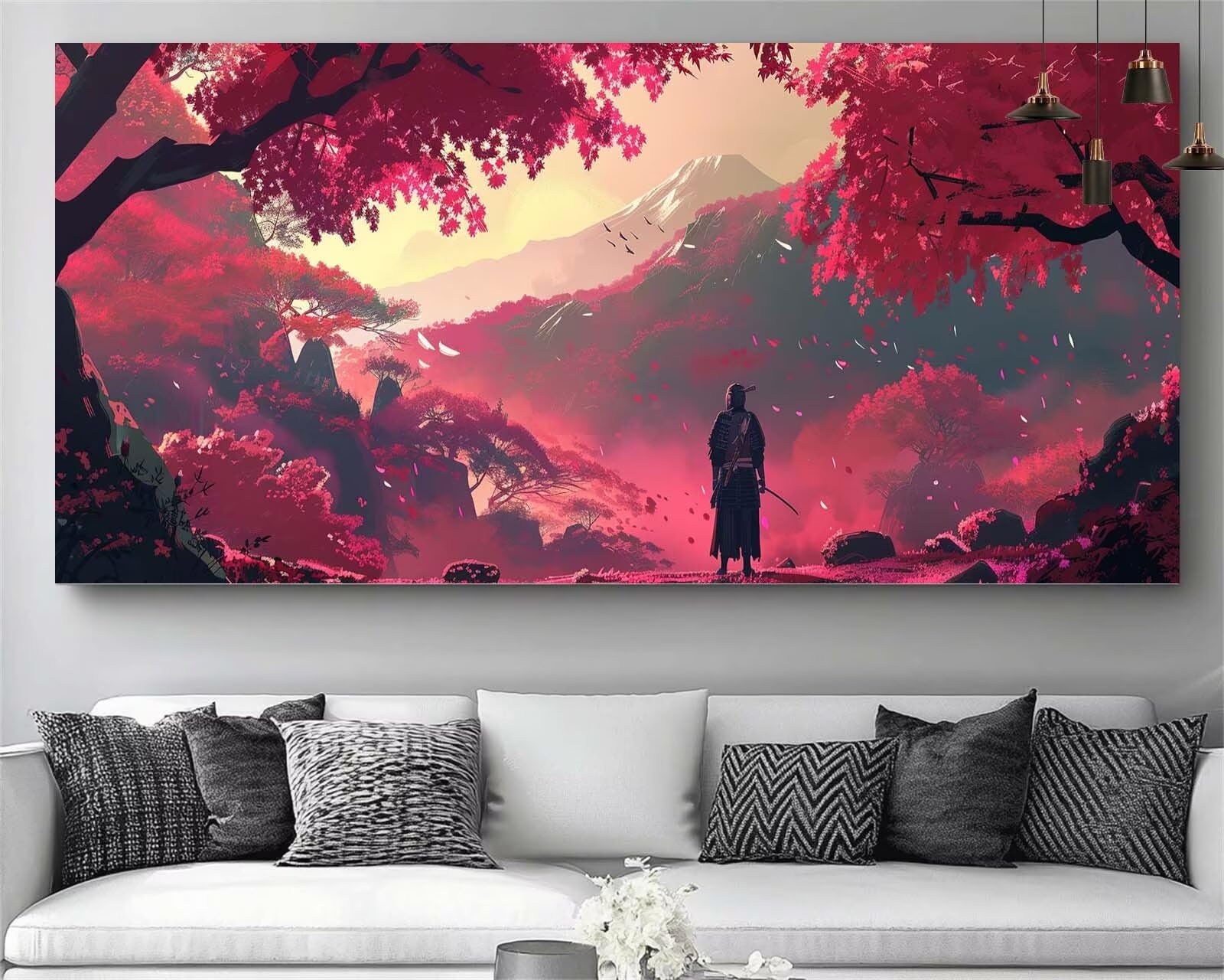 Japon Diamond Painting Montagne Diamond Painting Enfant Broderie Kit Complet, 5D Peinture Diamant Point de Croix Cristal Artisanat,DIY Tableau Strass Diamant Canevas Débutant Kit, Gifts 60x120cm M705