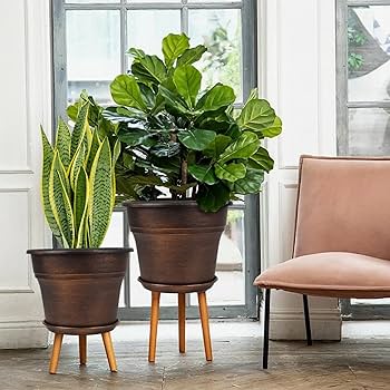 Amazon.co.jp: プランターポット 4個セット 13インチ 大型