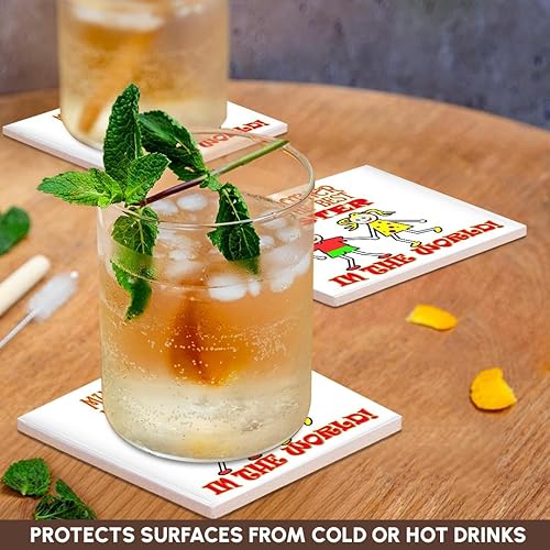 Miniatura 3 de 3dRose My Brother Has The Best Sister in the World. Citas divertidas. Populares - Posavasos de azulejos de cerámica, juego de 4 (CST_218180_3)