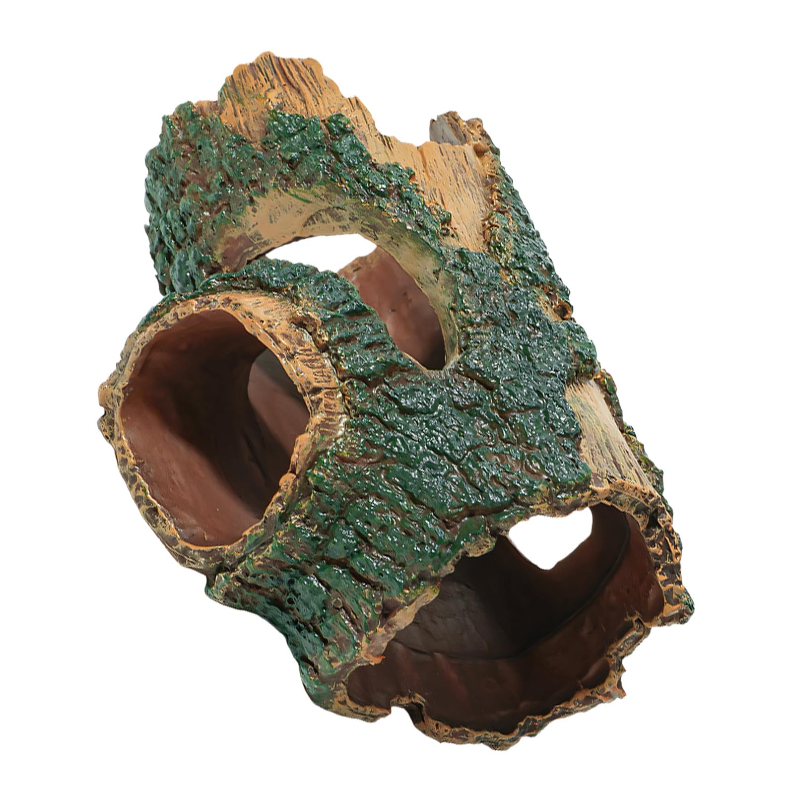 Ljmyy Realistic Hideouts Shelter Cave For Reptiles With Climbing Area Design for Small Pet Fishtanks Decoration