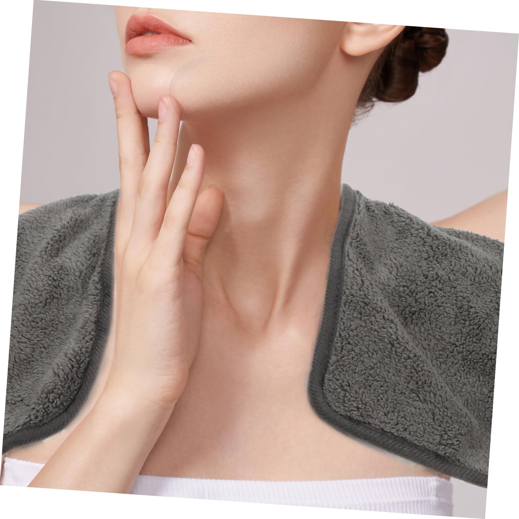 Toallas Faciales de Microfibra Diseño Dividido, 4 Piezas, Suaves y Cómodas para Spa y Masajes, Uso Repetido