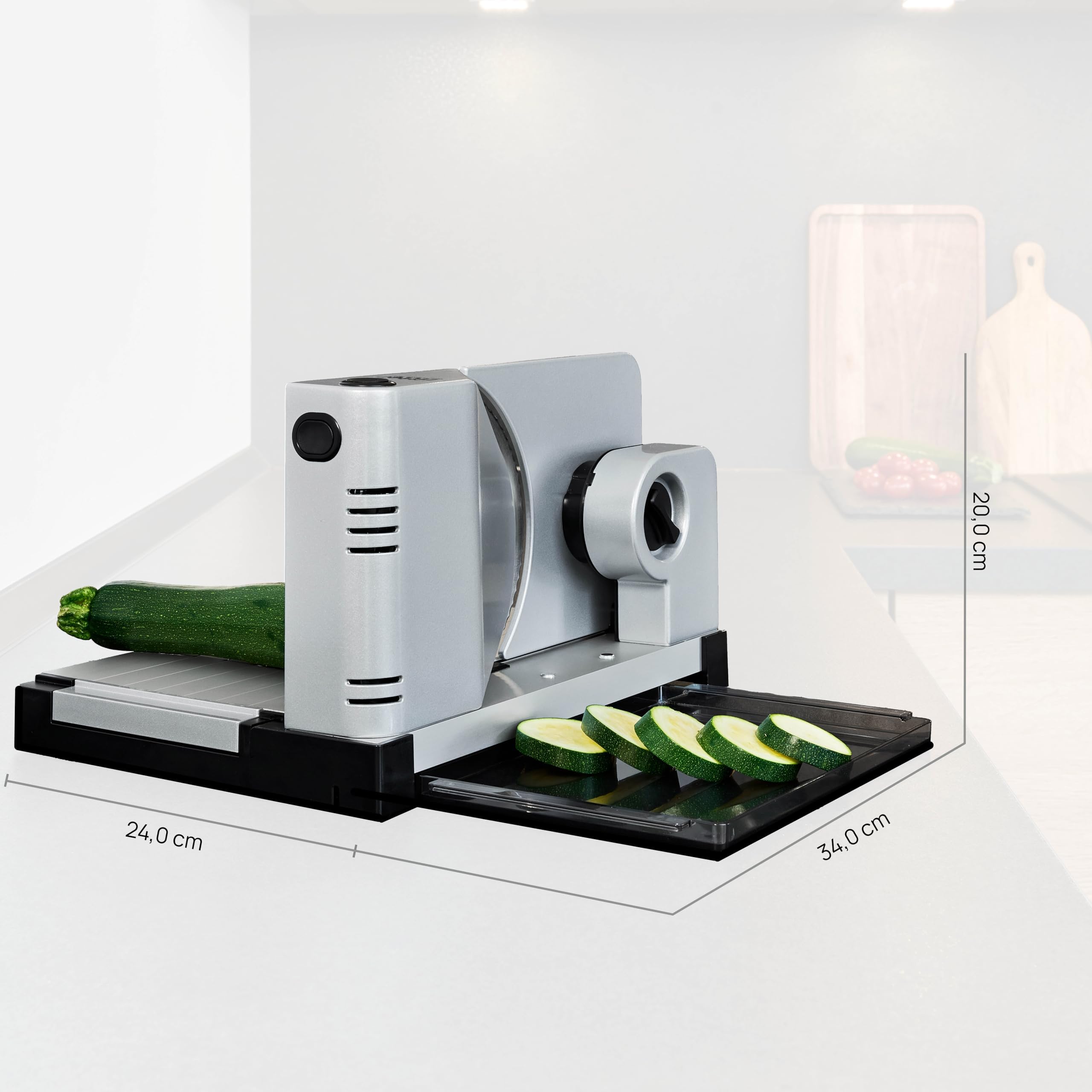 ritter icaro 7, universal all-metal folding electric slicer with