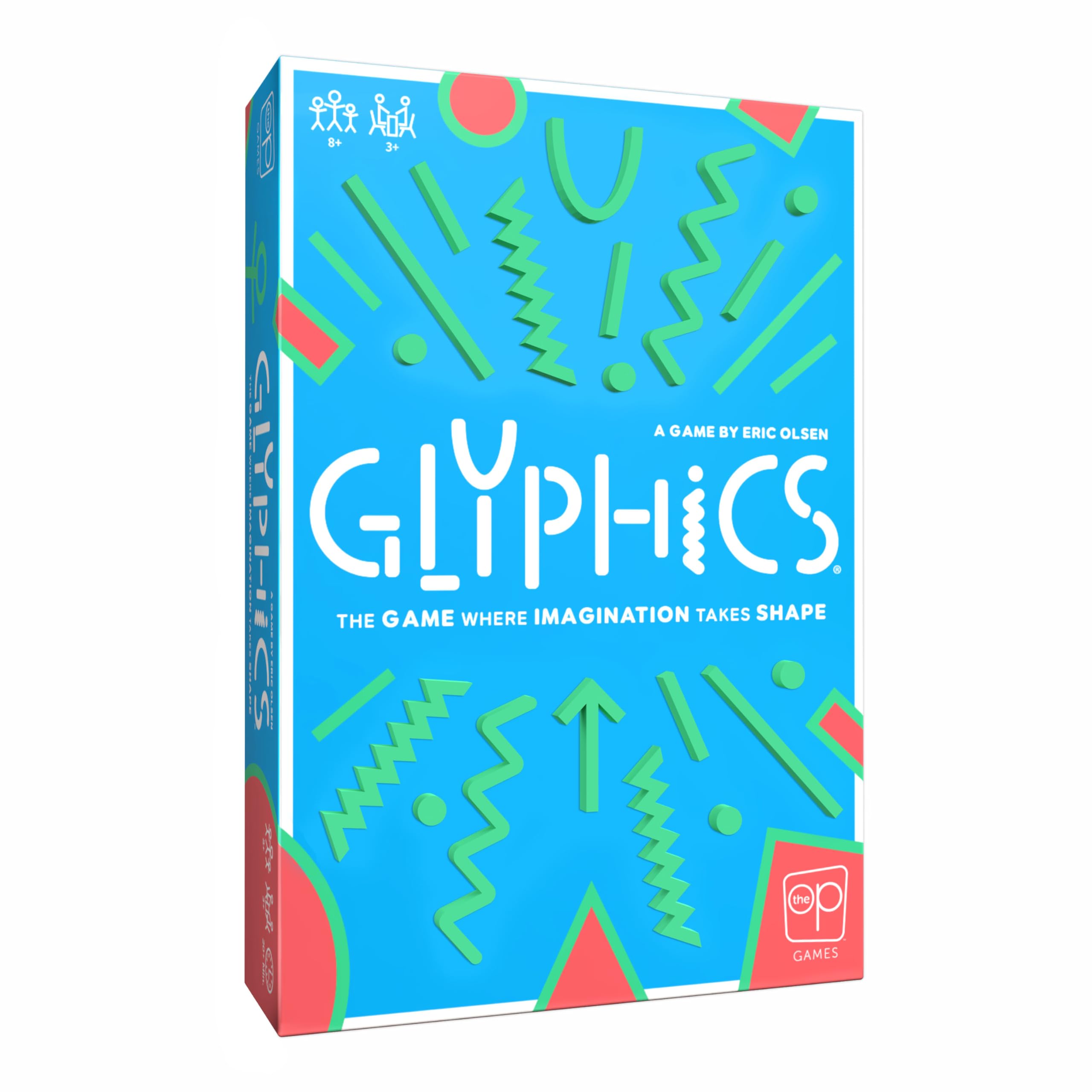 USAopoly | Glyphics | Board Game | Ages 8+ | 3+ Players | 20 Minutes Playing Time