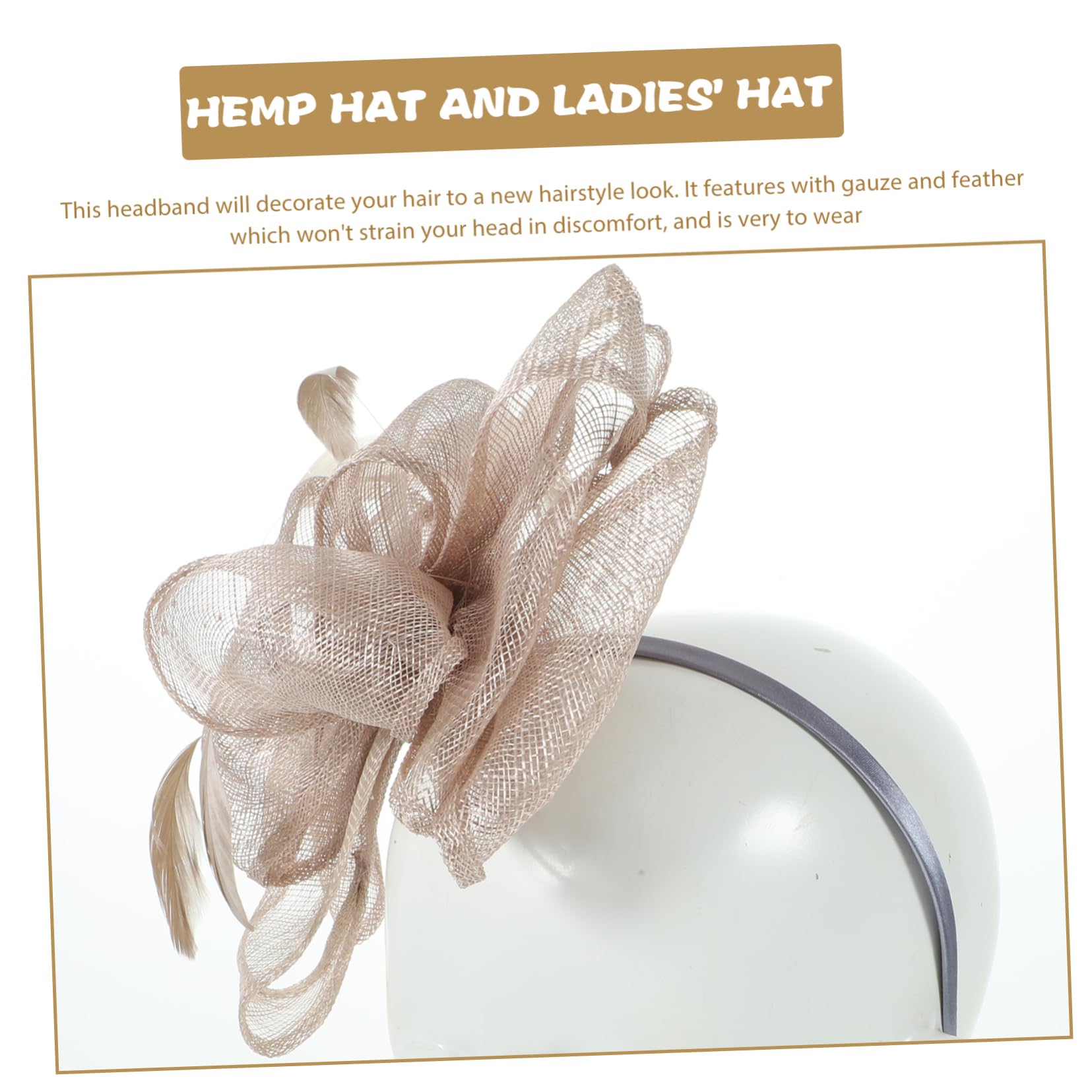 Housoutil 3pezzi Fasce Per Garza Grigia Accessori Eleganti Per Donne Per Feste e Matrimoni Morbide e Leggere Per Decorare Acconciature
