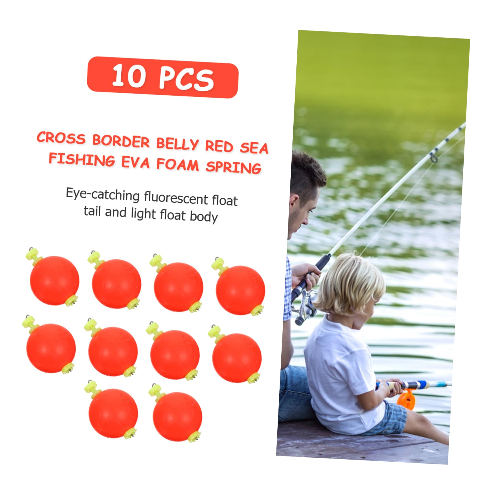 POPETPOP Flotteur Extérieur pour Accrocher Canne À Pêche Portable Pêche Poissons Dérive Bibliothèque Bouée De Pêche Outils De Pêche Accessoire De Pêche Matériel De Pêche À La