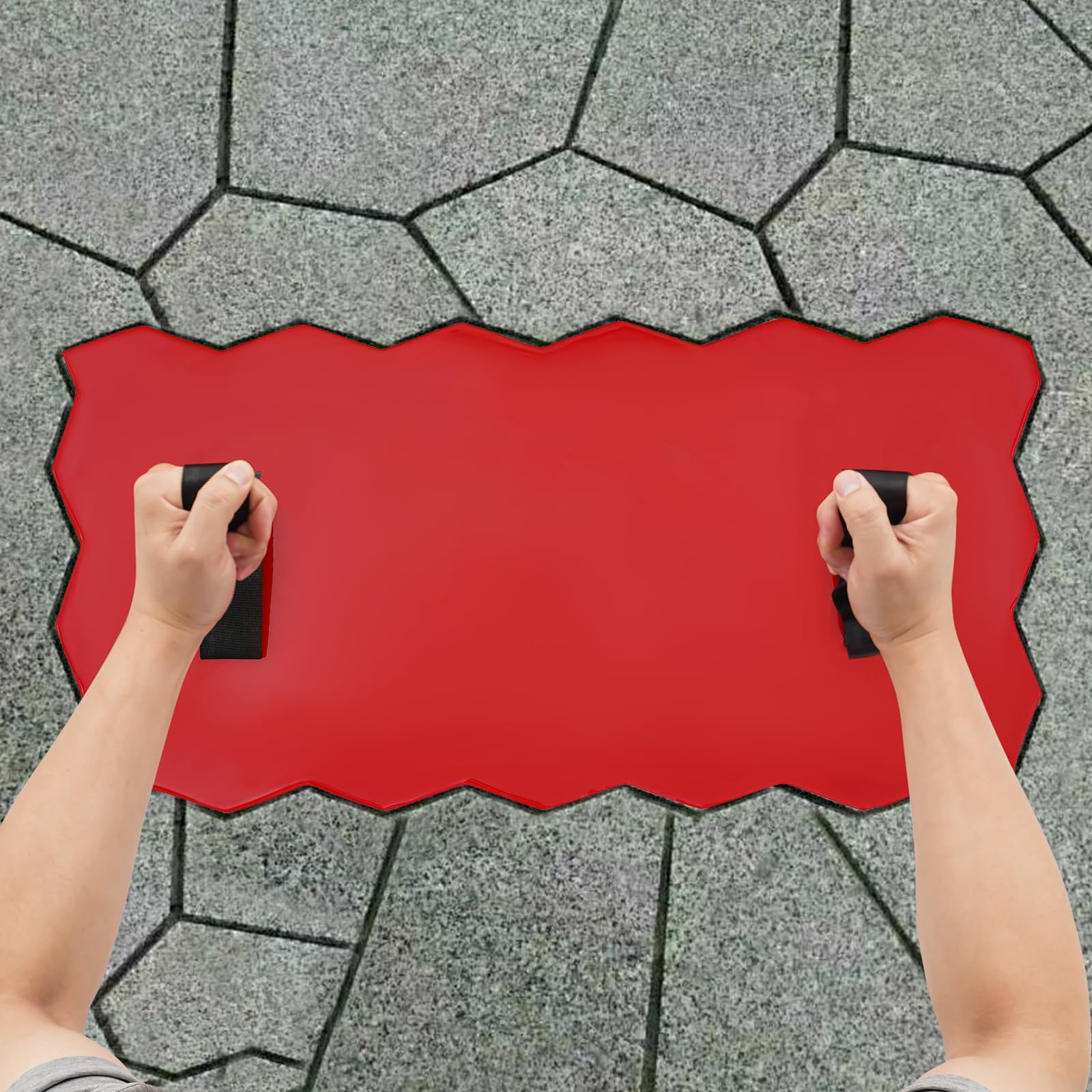 Formy do stempli betonowych o fakturze słojów drewna, 17,09 x 9,92 cala, prostokątne maty do stempli betonowych, forma ścienna o fakturze cementu do ścieżek dziedzińcowych (23,62 x 11,81 x 0