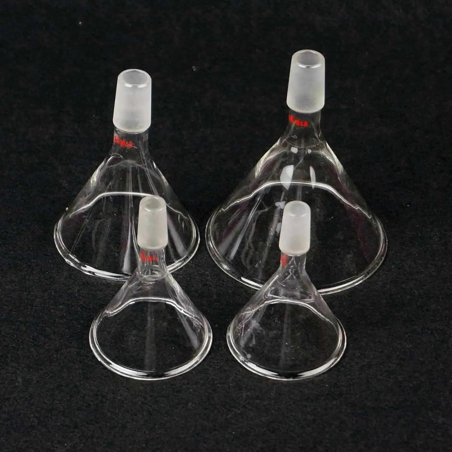 Ground Joint Glass Conical Funnel - 60/75/80/90/100mm Diameter for Lab Chemistry and Filtration(90mm Joint 19-26)