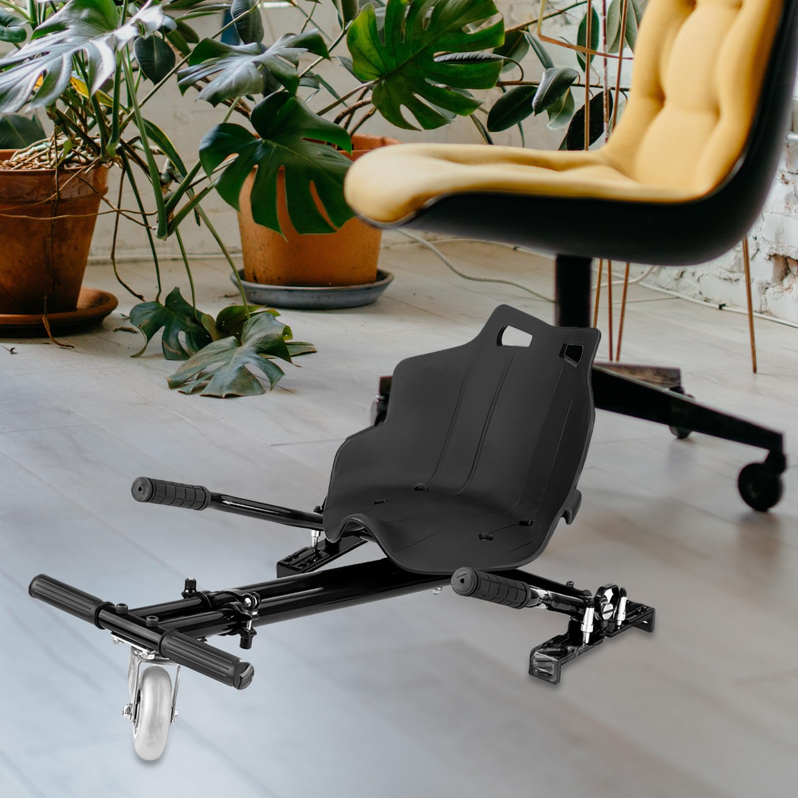TOYANDONA Sedile Sostitutivo per Kart Autobilanciante in Pp Nero, Accessorio per Monopattino Elettrico e Go-kart, Sedile da Corsa Confortevole e Resistente, Facile Installazione per Uso