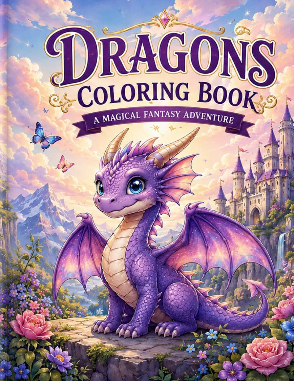 Dragons Coloring Book: A Magical Fantasy Adventure (Dragons and Reptiles)