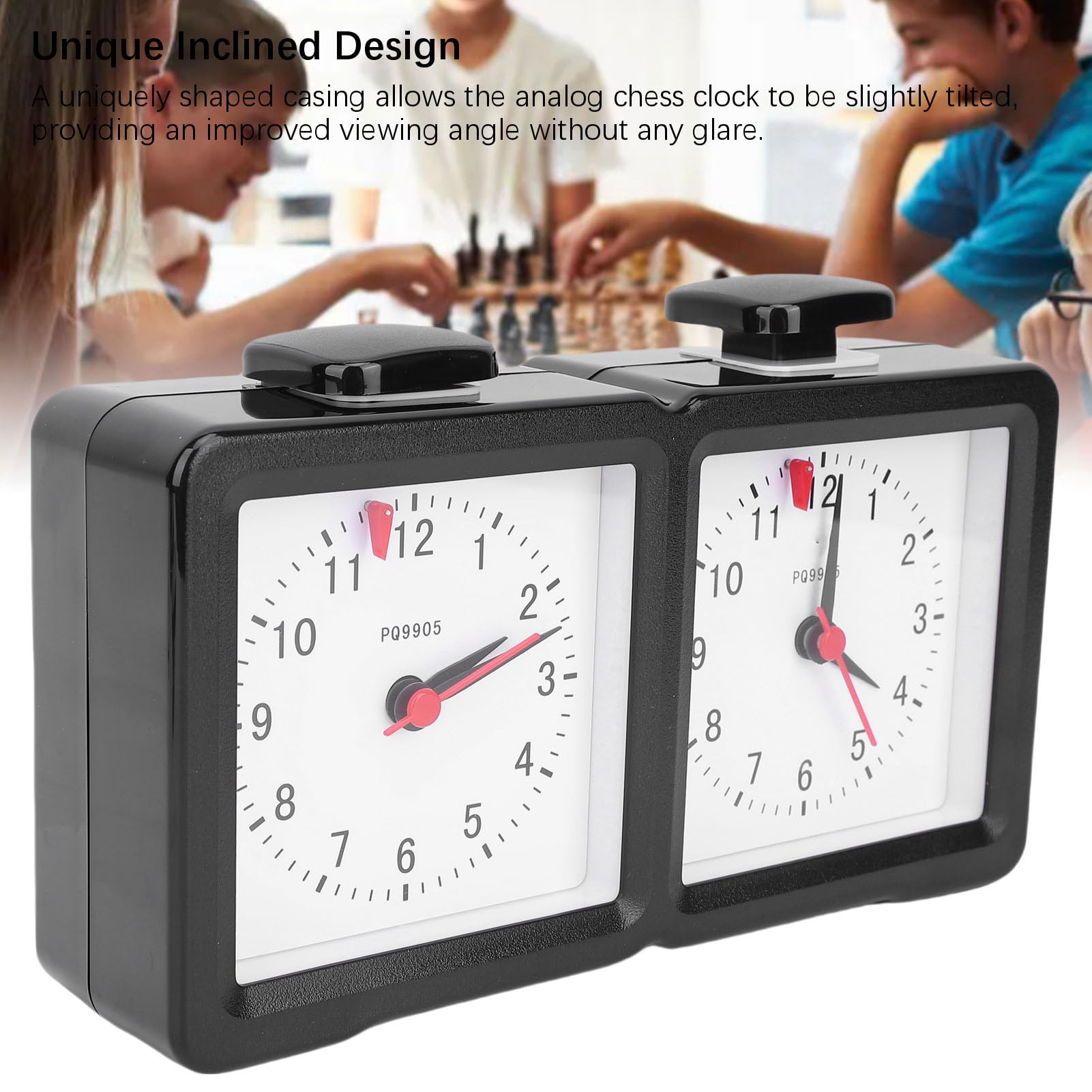 Fockety Orologio per Scacchi Analogico, Timer, Struttura Meccanica con