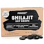 Pure Himalayan Shilajit Dry Drops, 100% Pure Natural Shilajit, Grade A, Max Potency 85+ Clean Trace Minerals & Fulvic Acid for Energy, Metabolism & Immune Support Supplement for Men & Women (120 tabs)