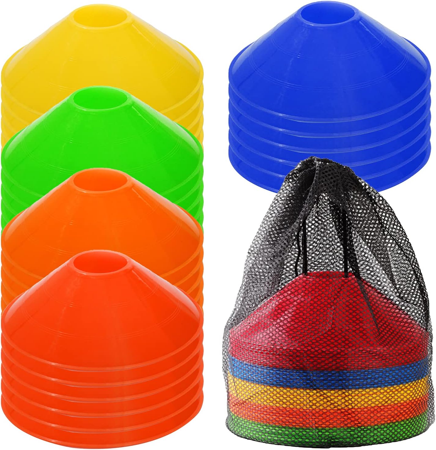 Jyongmer 30 Pcs Disc Cones Training Cones Agility Soccer