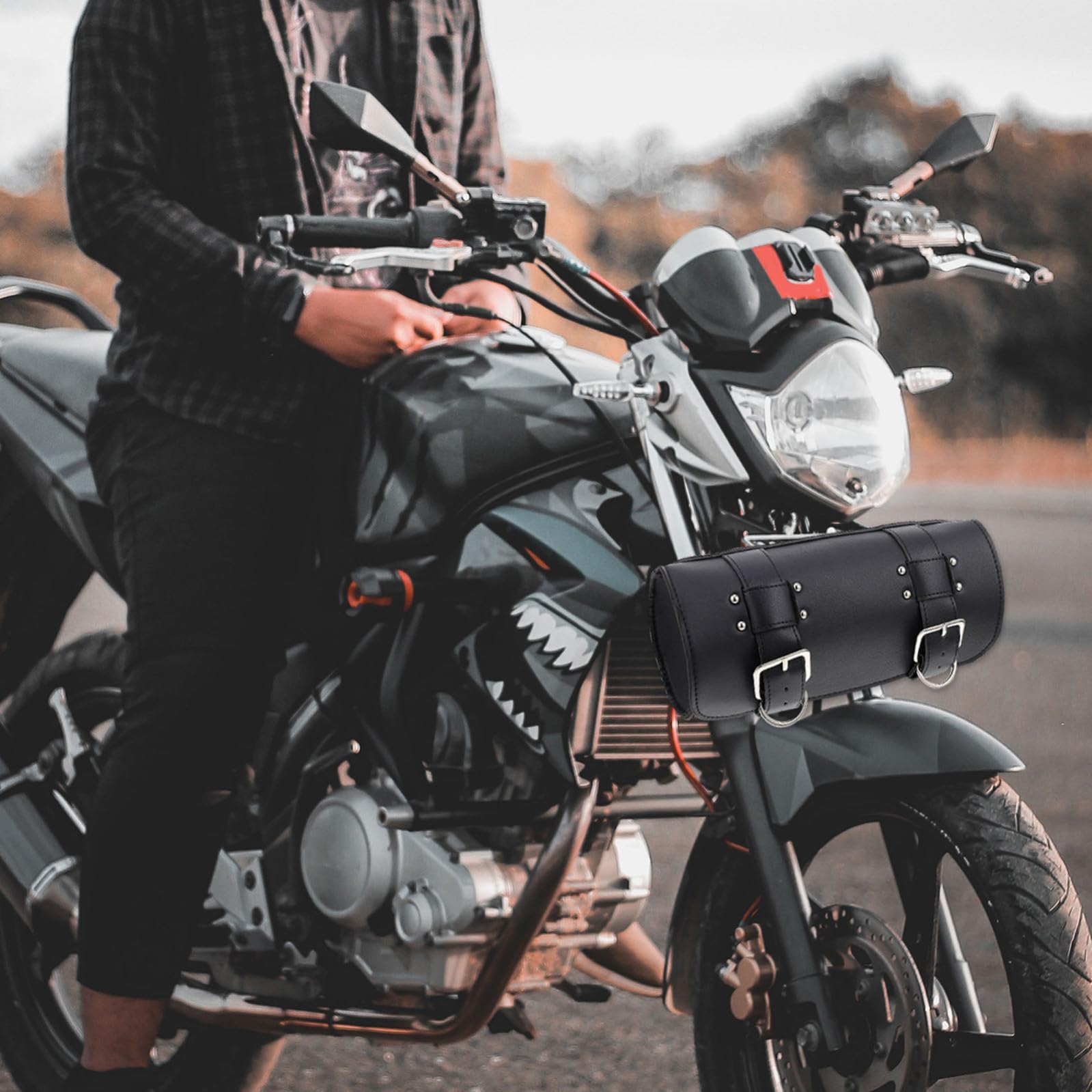 1pezzi Borsa Laterale per Bici Resistente per Smartphone Portafogli Chiavi Pompa Lucchetto Attrezzi Facile Installazione e Rimozione senza Sfregamento