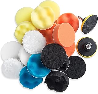 3 Inch Buffing Pads 22 Pcs Buffing Pad for Drill 80mm Buffing Pads Car Polishing Pad for Car Sanding Buffing Waxing Sealing Glaze