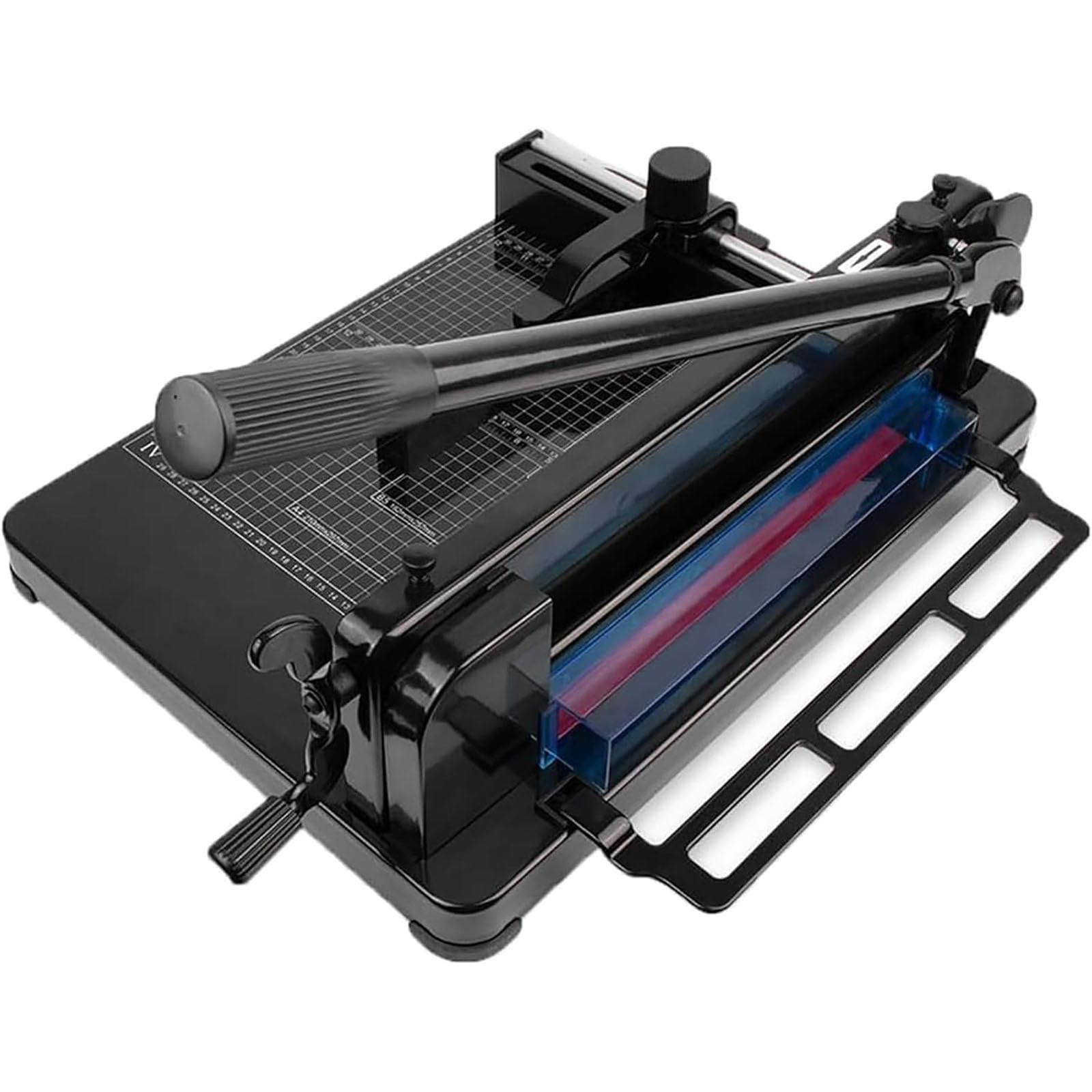 Manueller A4-Schneideplotter, Hochleistungs-Papierschneider, Mit Doppeltem Schutzdesign Und Skala, Schnittbreite: 440 ± 0,2 Mm, Schnittpapierdicke: 0,1–40 Mm, Für Büros, Klassenzimmer Und Schulen